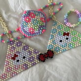 Hello Kitty Mask + Bracelet + Bikini Set