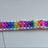 Rainbow Loom Double Color Changing Beaded Ladder With Pinstripes 2
