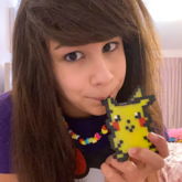 Pikachu Perler Necklace