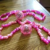 Flashing Pink Lights Necklaces