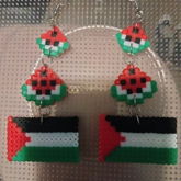 Palestine And Watermelon Earrings