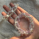 Rainbow Cord X Clear Bead Double And Triple