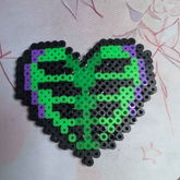 Beetlejuice Themed Perler Heart