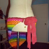Rainbow Kandi Wrap Skirt (right Side View)