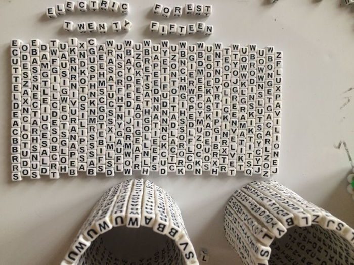 Electric Forest Wordsearch Cuff by LinkSphinx Kandi Photos on Kandi