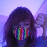 Too Small Rainbow Mask