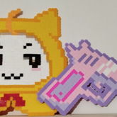 Perler Momo + Perler Pastel Gun