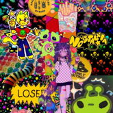 Neon Furry Phone Wallpaper