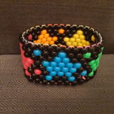 Rainbow Star Even Peyote Cuff