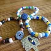 All Seeing Eye And Button Bracelets