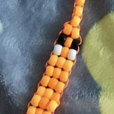 Orange Kandi Worm On A String 