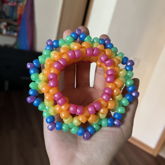 Rainbow Pearl Mandala Cuff