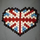 British Flag Heart Peyote