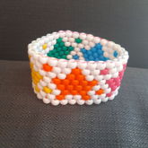 Rainbow Star Even Peyote Cuff