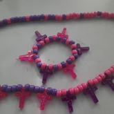 Pink And Purple Crosses