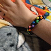 Rainbow Black Checkered