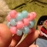 Mini Pink & Blue Swirl Cuff