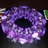 Purple Mini Flower Cuff