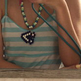 Kandi Necklace With :> Charm