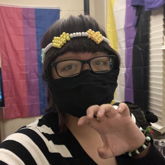 Bi And Non Binary Pride And Me Rawring In A Mask 