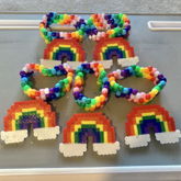 Rainbow Kandi and Rainbow pins by Hoppy - Kandi Photos on Kandi Patterns