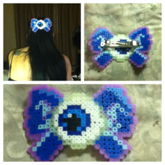 Eyeball Bow Clip I Made For My Mom/her Wearing It