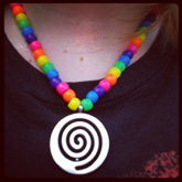 Rainbow Maze Necklace