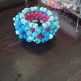 Blue And Pink 3d Cuff