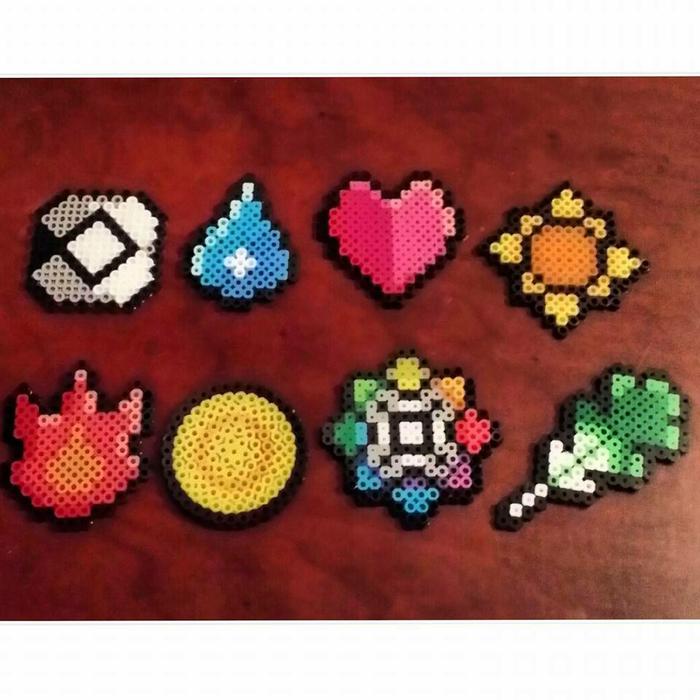 Pokemon Gym badges by emile22 - Kandi Photos on Kandi Patterns