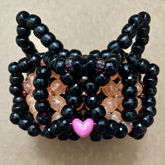 Black Cat Cuff With Glowing Eyes 