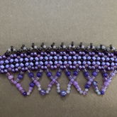 Purple Lace Choker WITH TUTORIAL
