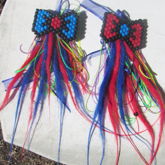 Red And Blue Dreads