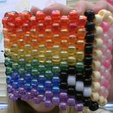 Nyan Cat Cuff With Pretty Shiny Beads :D