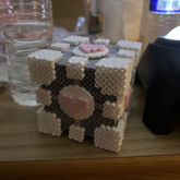 3d Perler Companion Cube