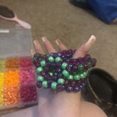 Green And Purple Cuff ????