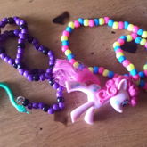 Snake And Pinkie Pie Necklaces
