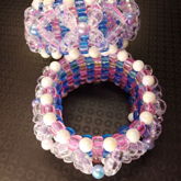 Pink/Blue Pearl Cuffs