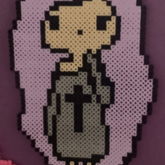 Pastel Goth Girl Perler