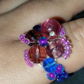 Attempted Blossom Seed Bead And Gl*** Bead Ring