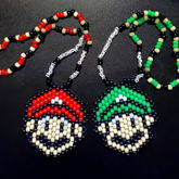 Mario And Luigi Necklaces