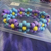 Purple And Blue Flower Bracelets