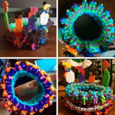Original 3D Scooby Doo Kandi Cuff With Perler Pattern (which Is Not Original)