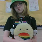 My Fit For Twin Day!!! (my Friend Is Also Wearing A Frog Had N Pride Stuff)