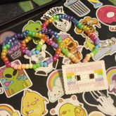 Rainbow Cassette Necklace 