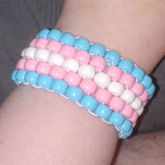 Trans Pride Kandi Cuff