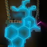 LSD25 Perler/EL Wire Necklace 