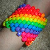 Diagonal Rainbow Cuff