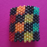 Rainbow Checker Pattern Cuff