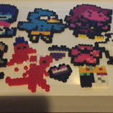 Some Perlers I Made To Be Keychains 