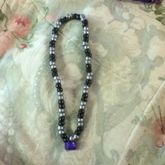 Black And Gray Bell Necklace 